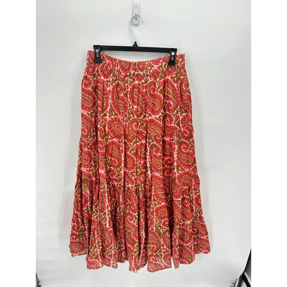 CLEOBELLA x Evereve NWT Jacinta Pink Brown Maxi Skirt with Pockets // M - Picture 13 of 14